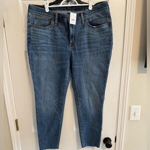 J. Crew Women's Skinny Ankle Jeans in Deep Blue